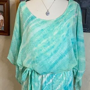 Ruby Rd Maxi Dress with Tie Waist